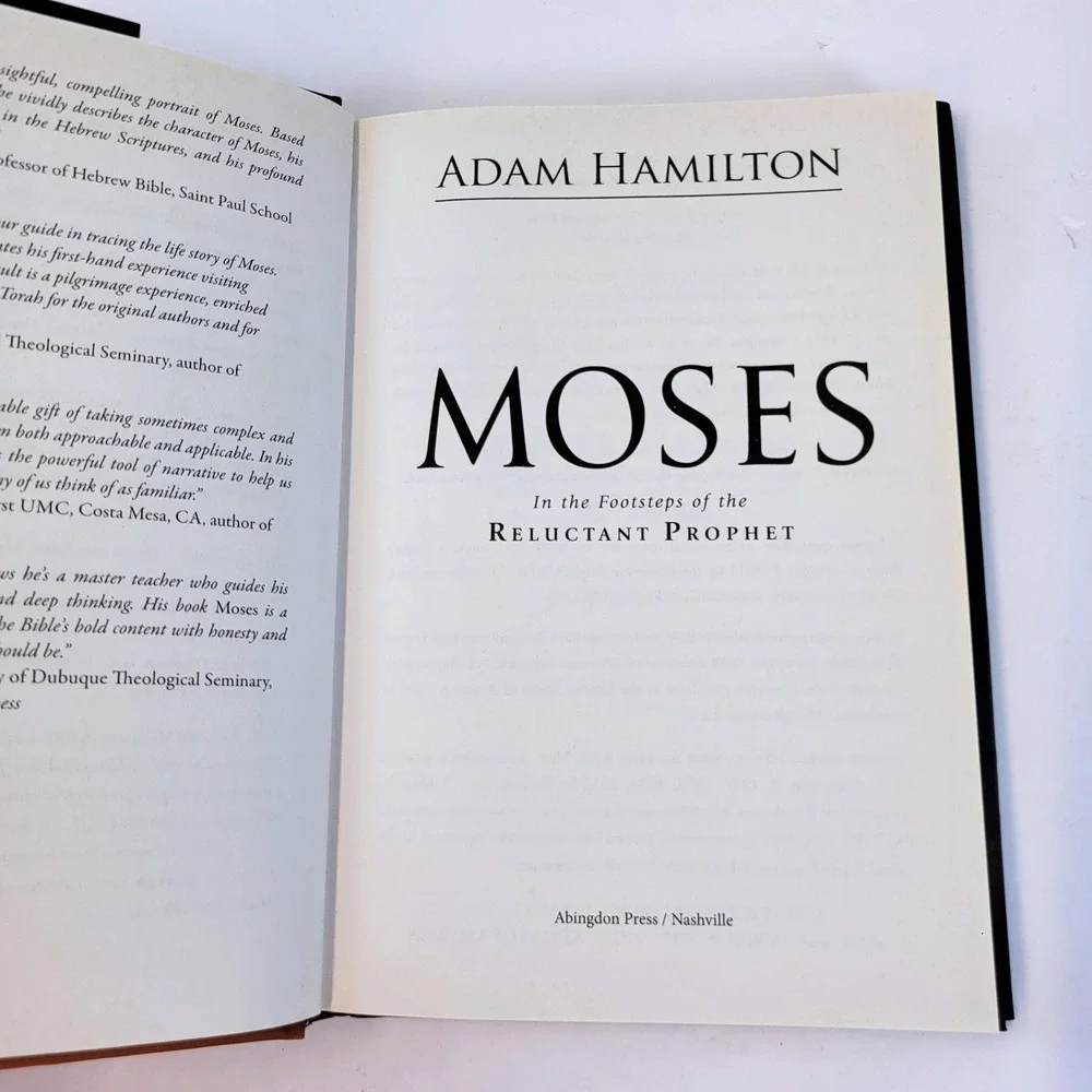 Moses Reluctant Prophet Hardcover Book Adam Hamilton Christian Moses Biography